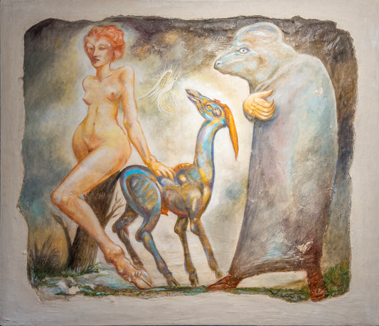 Pieza 31 - Daniel Kent - Teatro del absurdo / Fresco - 110 x 130 cm