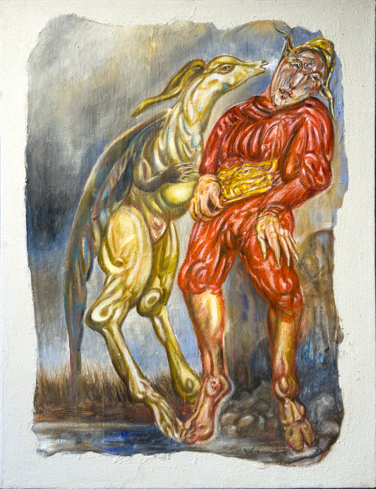 Pieza 32 - Daniel Kent - Teatro del absurdo / Fresco - 110 x 85 cm