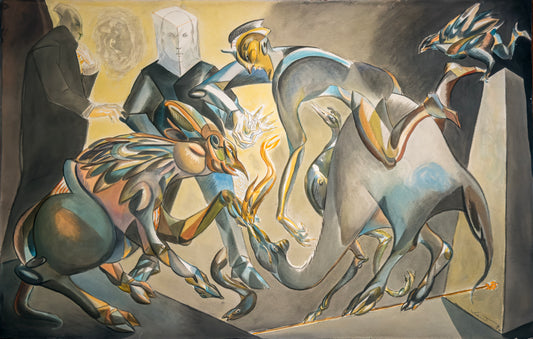 Pieza 27 - Daniel Kent - ST / Tinta sobre papel - 100 x 150 cm