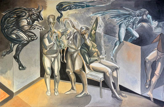 Pieza 30 - Daniel Kent - ST / Tinta sobre papel - 100 x 150 cm