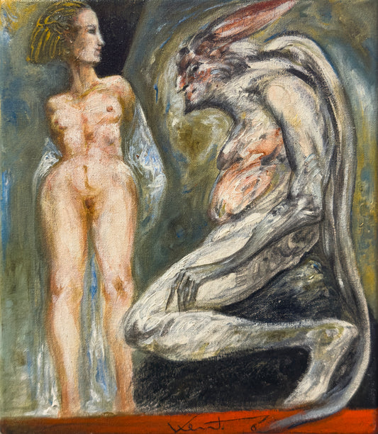 Pieza 42 - Daniel Kent - ST / Acrílico sobre tela - 35 x 30 cm