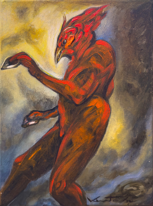 Pieza 34 - Daniel Kent - ST / Acrílico sobre tela - 40 x 30 cm