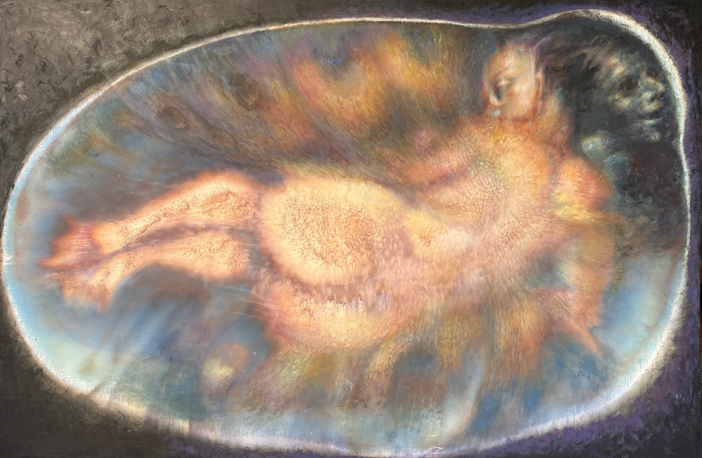 Pieza 62 - Israel Zzepda - "Gran fártala en capullo" / acrilico sobre tela - 110 x 167 cm