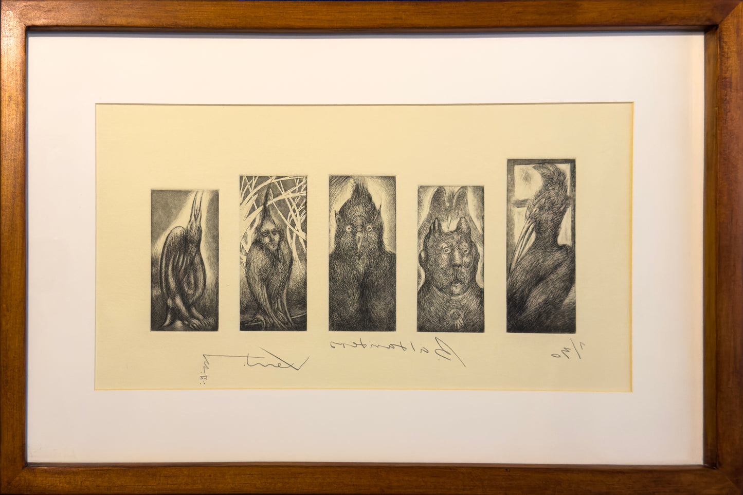 Pieza 48 - Daniel Kent - Baldanders / Grabado - 20 x 45 cm