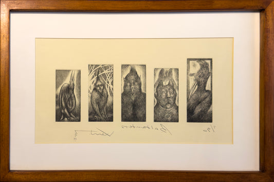Pieza 48 - Daniel Kent - Baldanders / Grabado - 20 x 45 cm