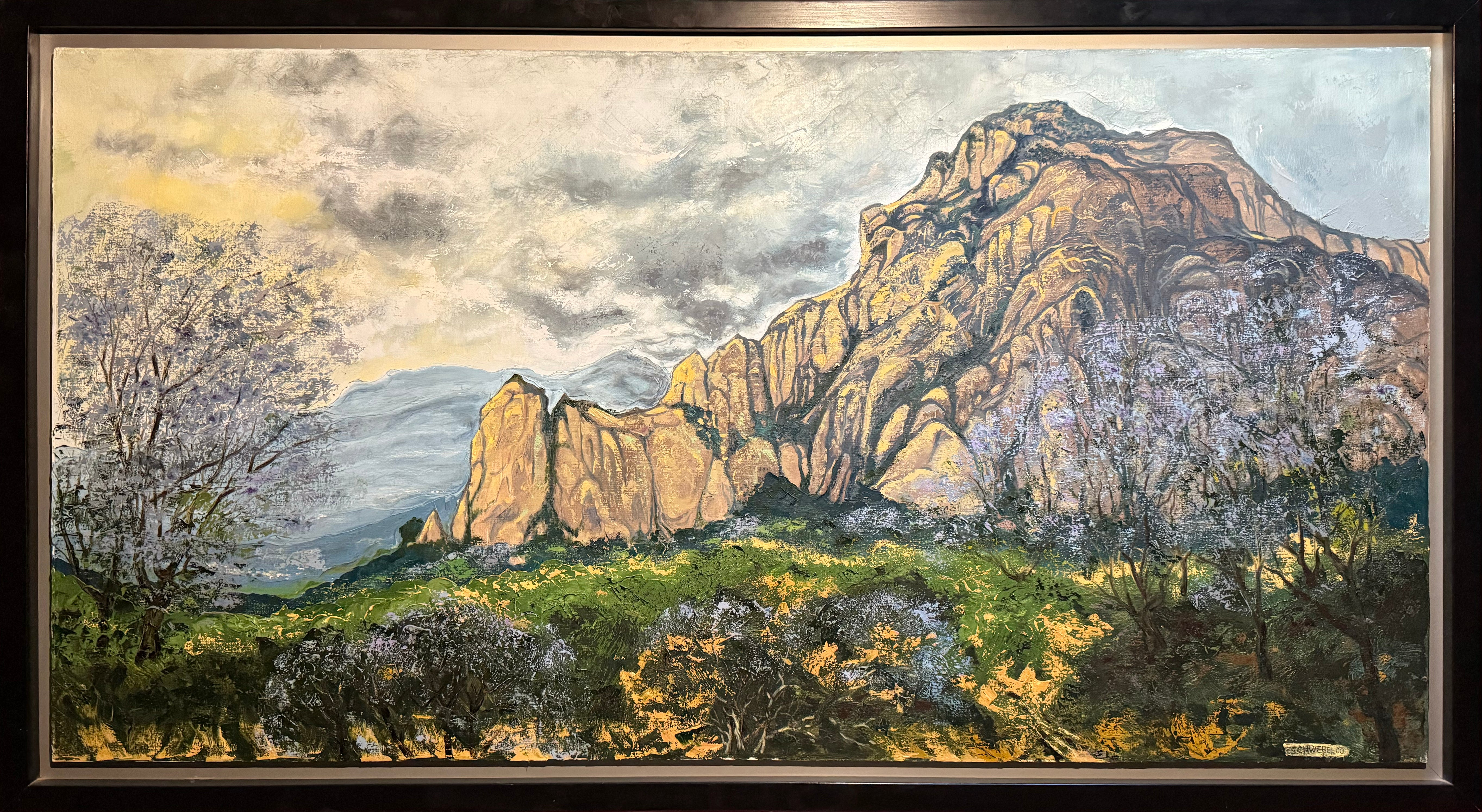 Bruno Schwebel – Tepozteco / Óleo sobre tela – 150 x 70 cm – 1/1
