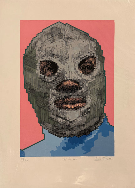 Carlos Torres - El Santo  / Serigrafía sobre papel - 35 x 50 cm