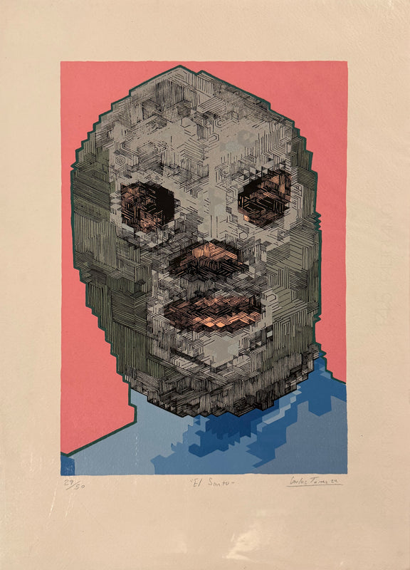 Carlos Torres - El Santo  / Serigrafía sobre papel - 35 x 50 cm