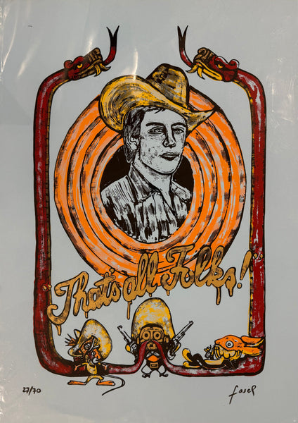 Manuel Ruelas  - Chalino / Serigrafía sobre papel - 50 x 70 cm