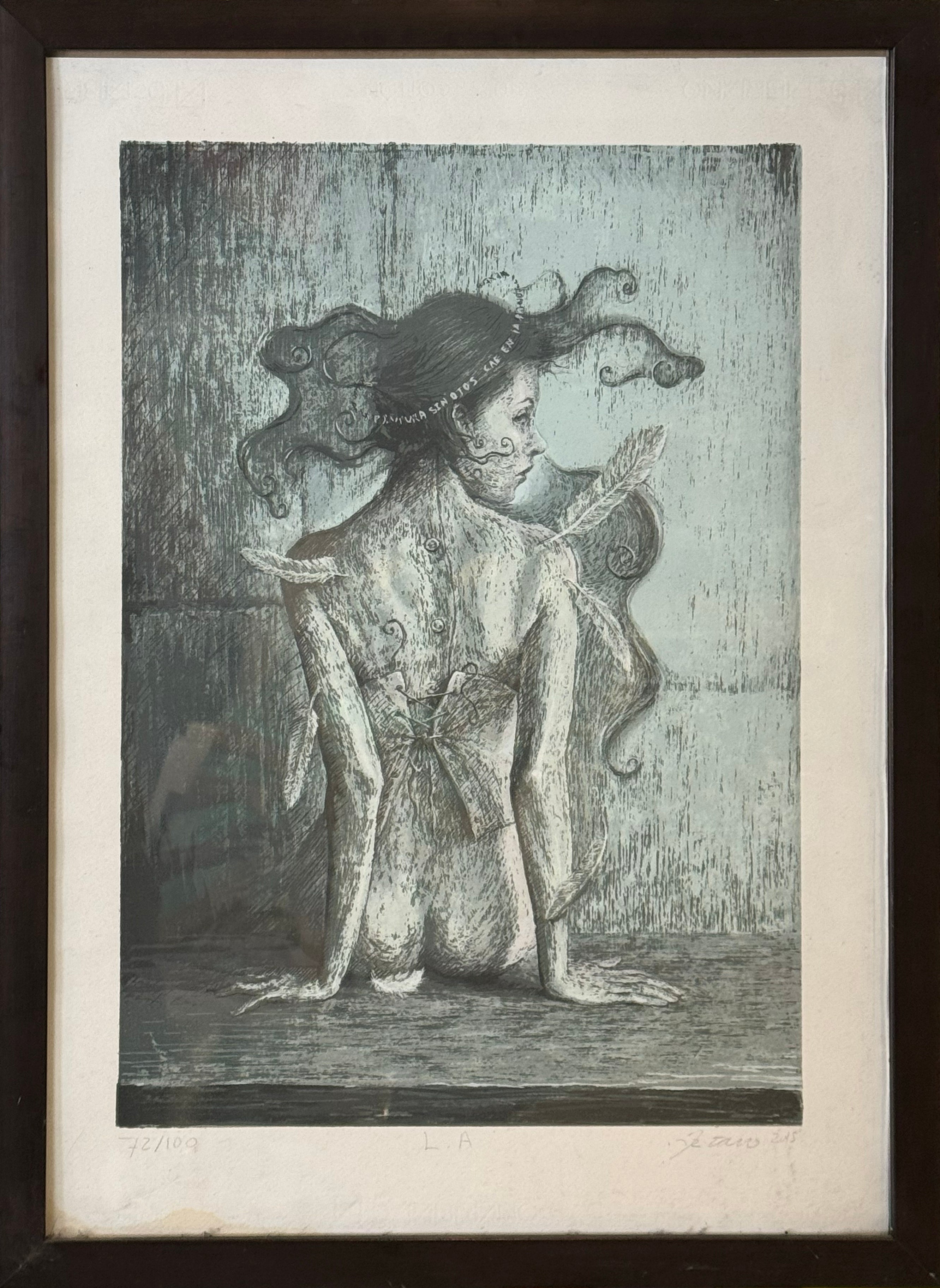 Rita Vega  - L.A. (Lost Angel) / Serigrafía sobre papel - 50 x 70 cm