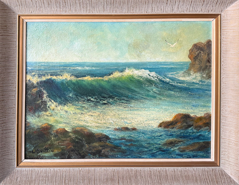 Desconocido - Playa  / Óleo sobre tela  - 38 x 48 cm