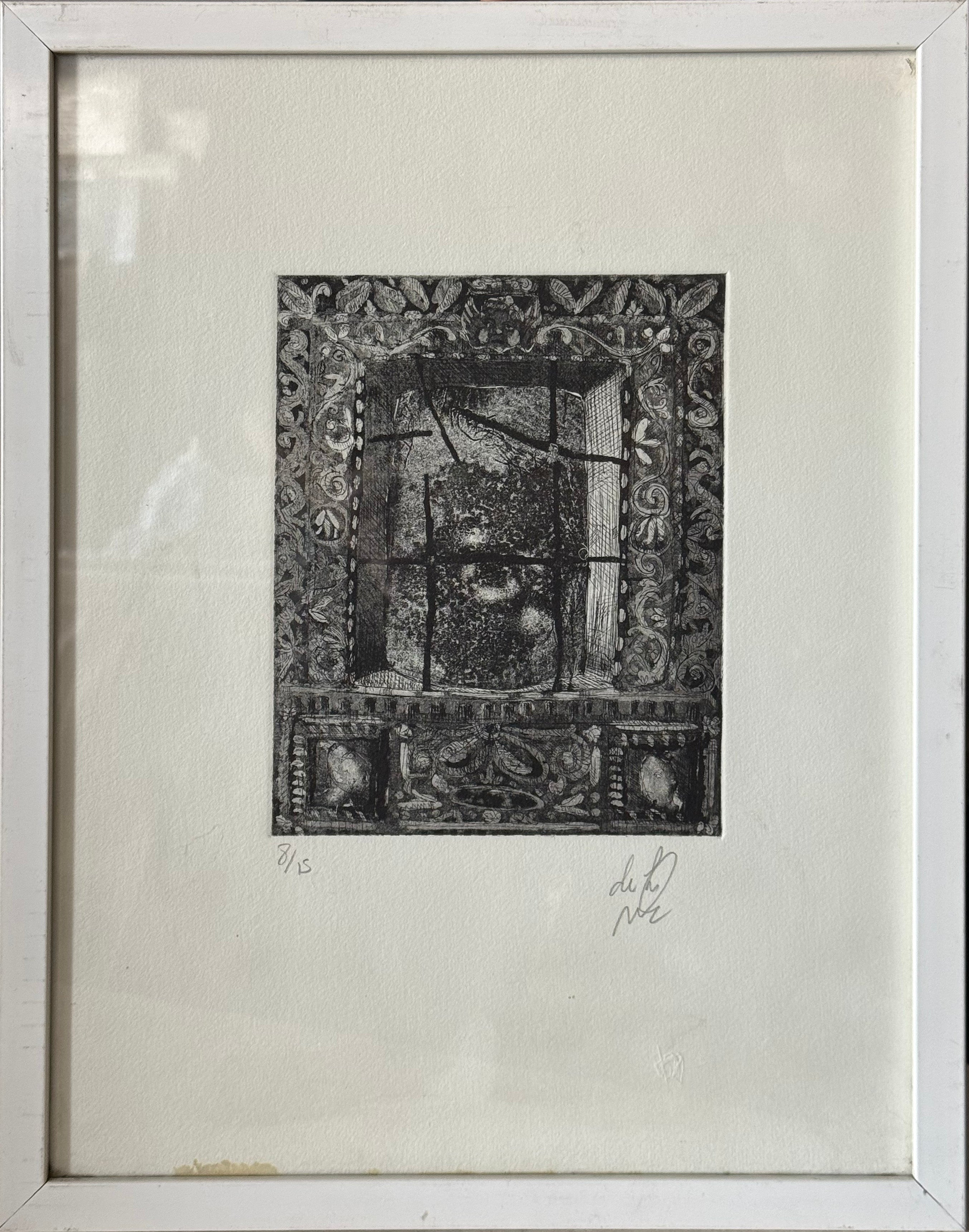 Antonio De La Muela – ST. Ventana de la hacienda / Grabado sobre papel – 20 x 30 cm – 8/15