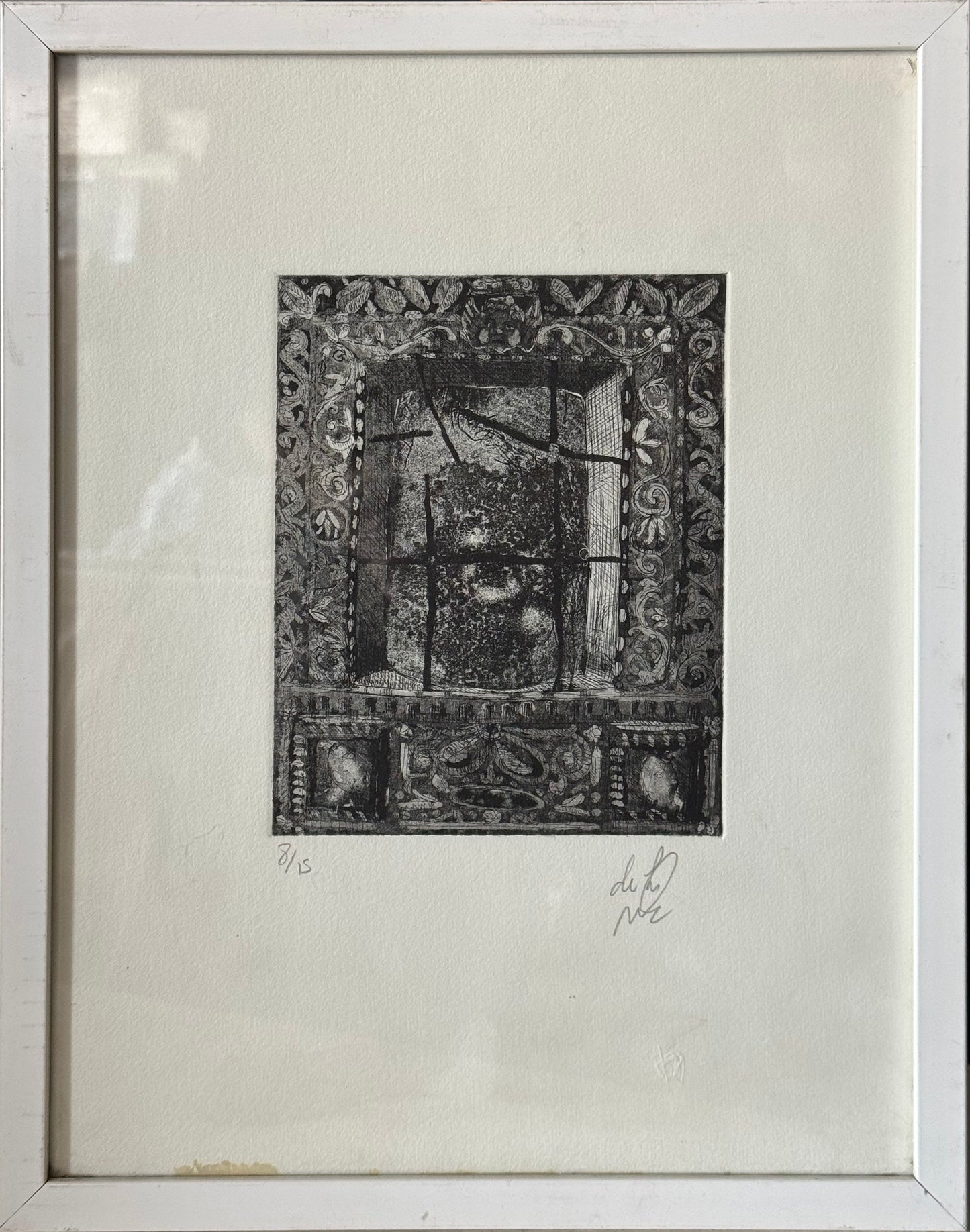 Antonio De La Muela – ST. Ventana de la hacienda / Grabado sobre papel – 20 x 30 cm – 8/15