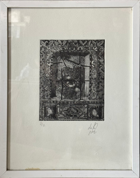 Antonio De La Muela – ST. Ventana de la hacienda / Grabado sobre papel – 20 x 30 cm – 8/15