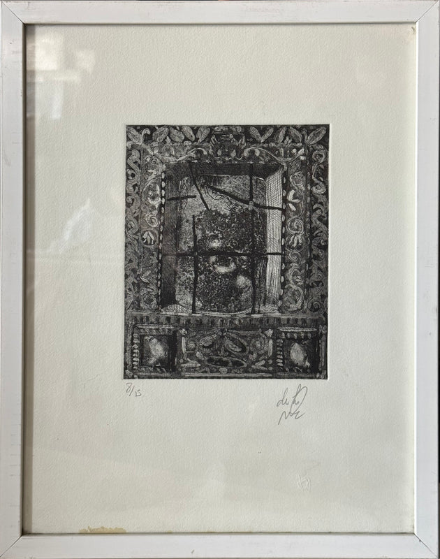 Antonio De La Muela – ST. Ventana de la hacienda / Grabado sobre papel – 20 x 30 cm – 8/15