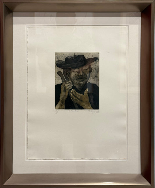 Javier Arévalo - Autorretrato / Grabado - 55 x 40 cm