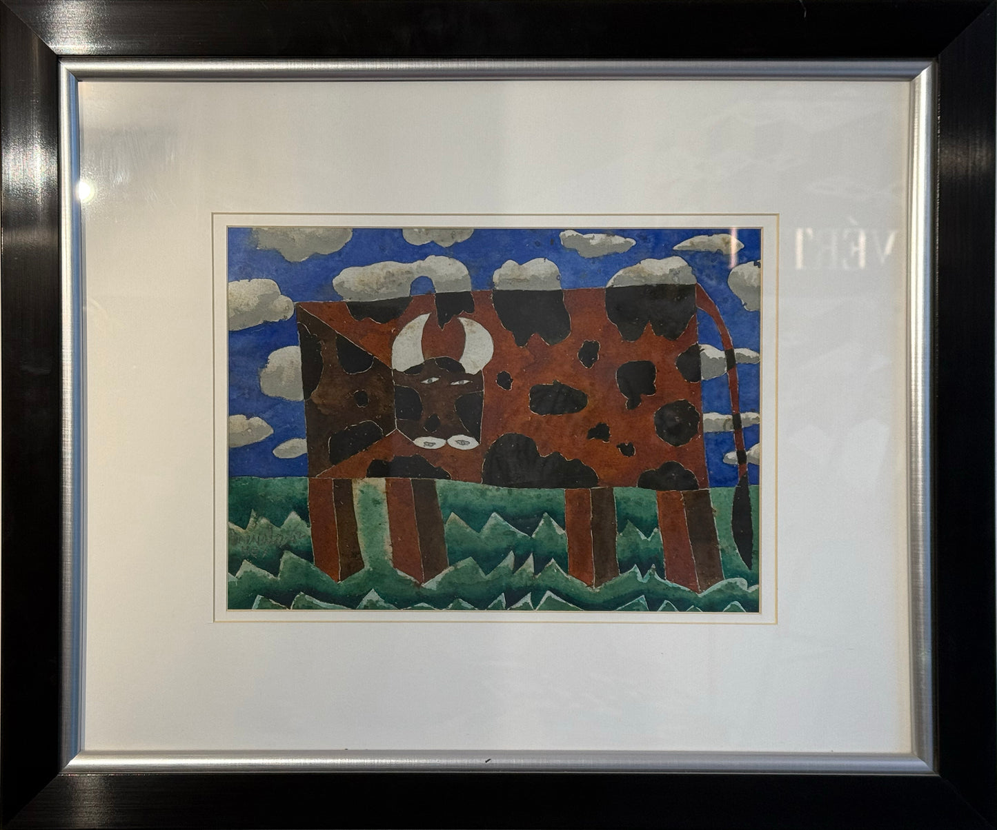 Javier Arévalo - Mesa vaca / Acuarela sobre papel - 27 x 40 cm