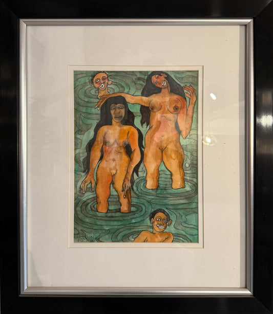 Javier Arévalo - Puerto Vallarta / Acuarela sobre papel - 40 x 27 cm