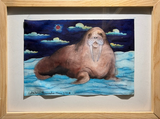 Esteban Arévalo - Morza / Acuarela sobre papel - 17 x 24 cm