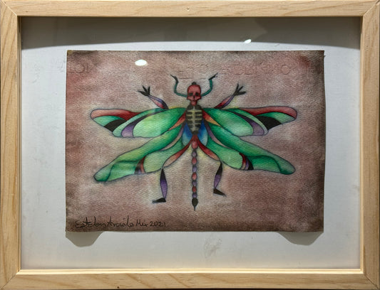 Esteban Arévalo - Libebula / Acuarela sobre papel - 17 x 24 cm