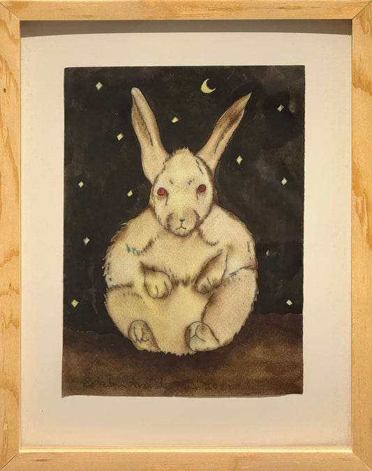 Esteban Arévalo - Conejo / Acuarela sobre papel - 24 x 17 cm