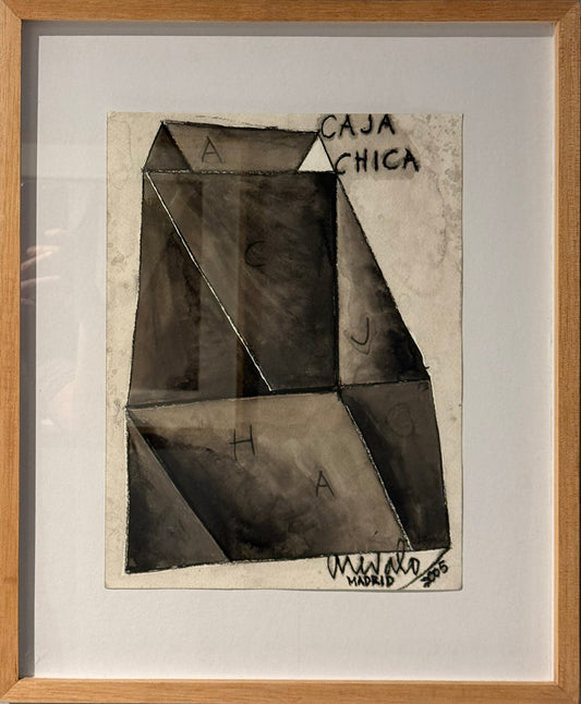 Javier Arévalo - Los peones son el alma del ajedrez / Acuarela sobre papel - 50 x 65 cm