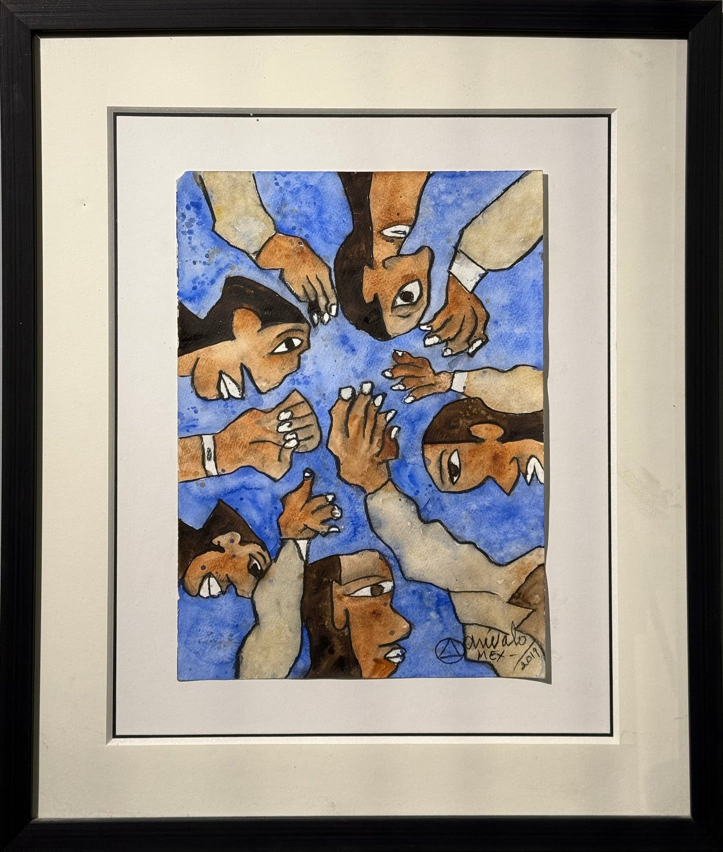 LOTE 031 / Javier Arévalo - Uno somos muchos / Acuarela sobre papel - 35 x 26 cm