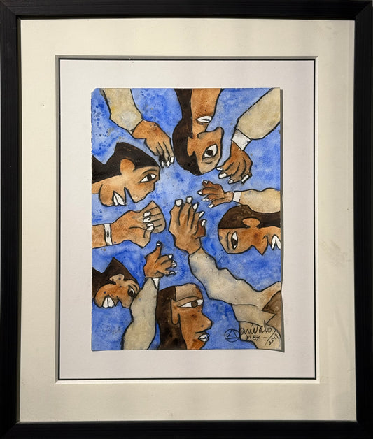 LOTE 031 / Javier Arévalo - Uno somos muchos / Acuarela sobre papel - 35 x 26 cm