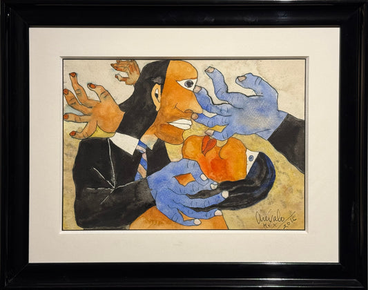 Javier Arévalo - Si quieres vivir con Ines / Acuarela sobre papel - 26 x 36 cm