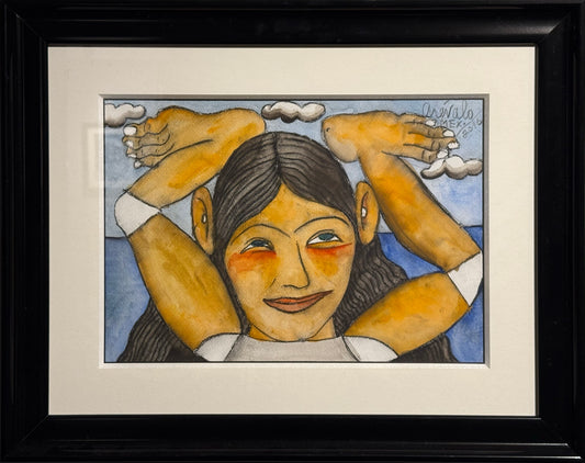 Javier Arévalo - De pies a cabeza / Acuarela sobre papel - 23 x 33 cm