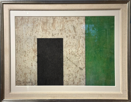 Javier Arévalo - Puerta negra / Acuarela sobre papel - 50 x 73 cm