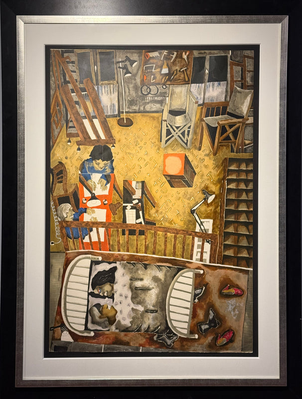 Javier Arévalo – Mi estudio en París / Grabado sobre papel – 112 x 77 cm – P/A