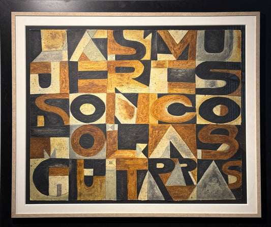 Javier Arévalo - Las Mujeres son como las guitarras / Mixografía - 90 x 110 cm