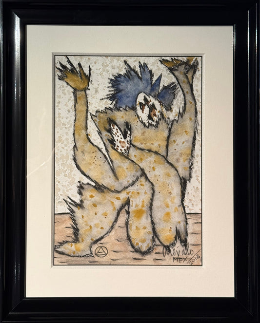 Javier Arévalo - ST (doble) / Acuarela sobre papel - 33 x 24 cm