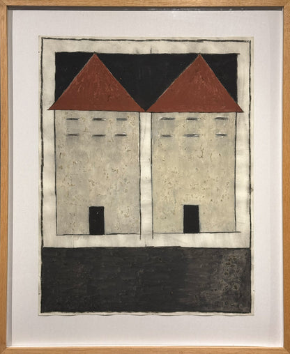 Javier Arévalo – Quien tiene ventana de vidrios, que no le tire piedra a sus vecinos. / Acuarela sobre papel – 64 x 50 cm – 1/1