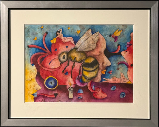 Esteban Arévalo - Dulce abeja / Acuarela sobre papel - 24 x 33 cm