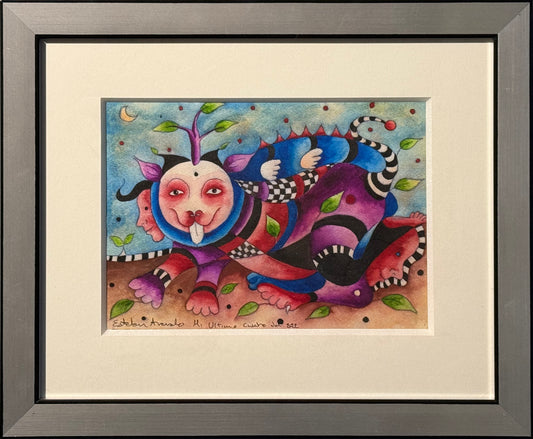 Esteban Arévalo - Chesire / Acuarela sobre papel - 24 x 33 cm