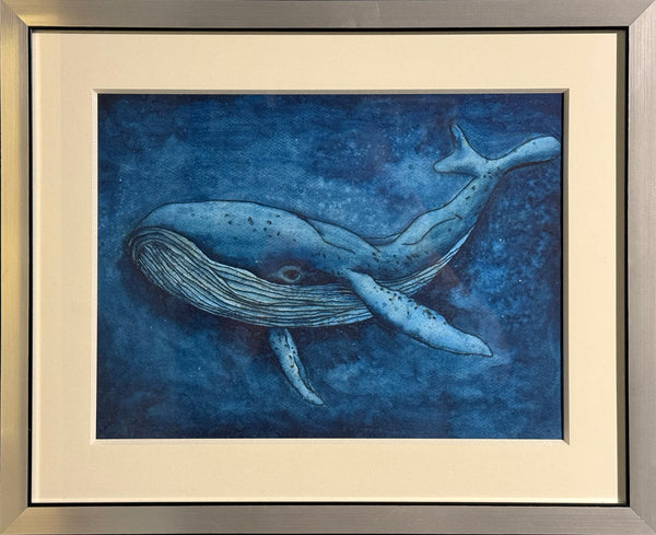 Esteban Arévalo - Ballena / Acuarela  sobre papel  - 29 x 39 cm