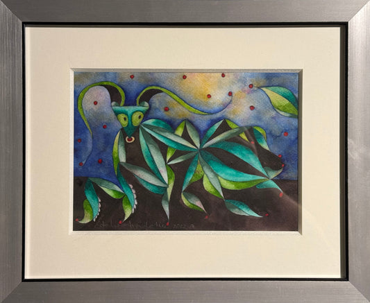 Esteban Arévalo - Mantis I / Acuarela sobre papel - 16 x 24 cm