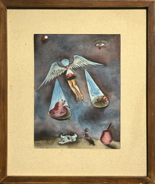 Esteban Arévalo - Mi viaje a Buenos Aires / Acuarela sobre papel - 29 x 22 cm