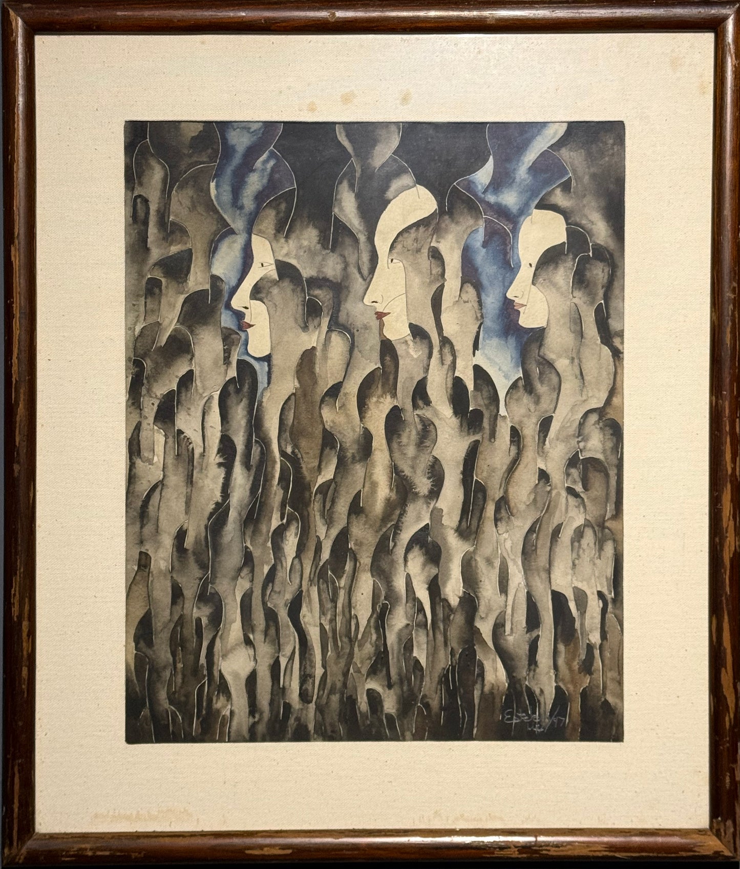 Esteban Arévalo - Enigma resuelto / Acuarela sobre papel - 50 x 40 cm