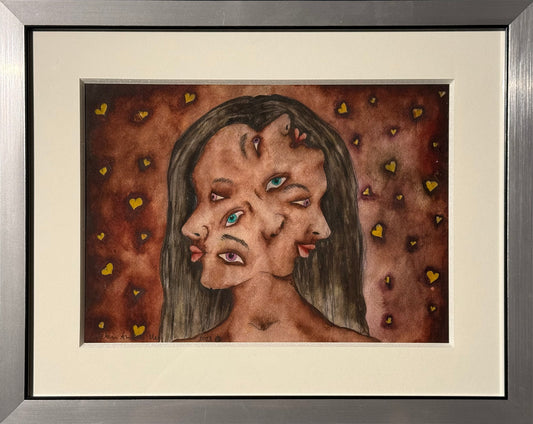 Esteban Arévalo - Confusión / Acuarela sobre papel - 24 x 33 cm