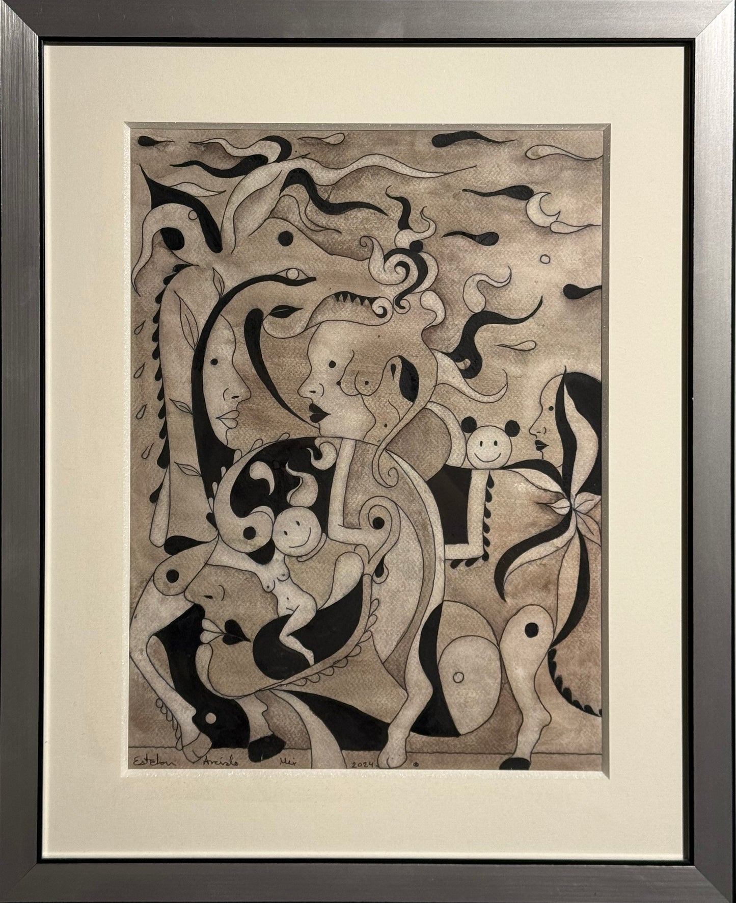 Esteban Arévalo - Caballo / Acuarela sobre papel - 40 x 30 cm