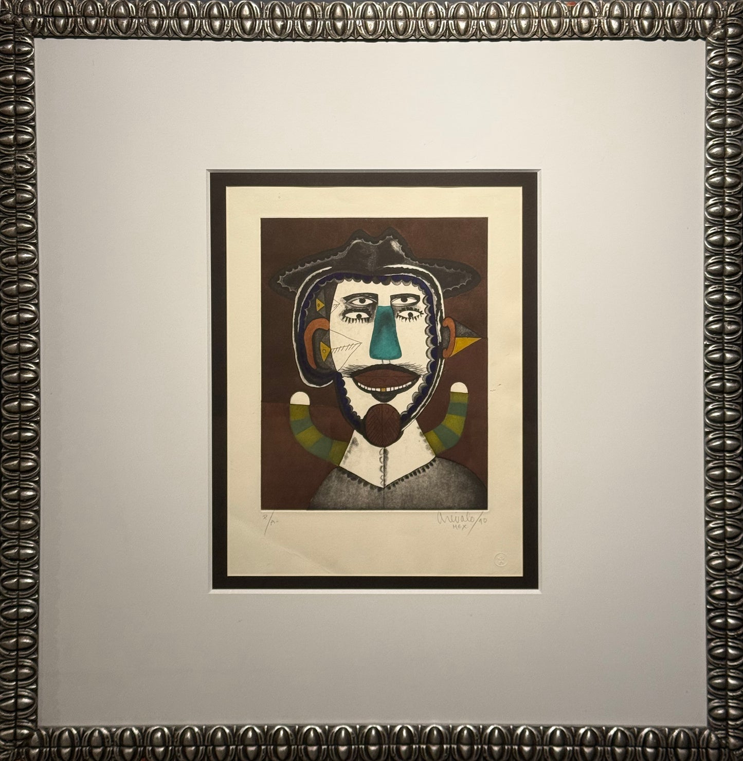 Javier Arévalo - Autoretrato / Grabado - 49 x 29 cm