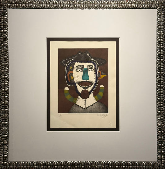 Javier Arévalo - Autoretrato / Grabado - 49 x 29 cm