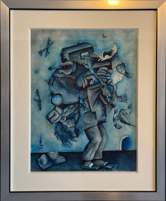 Esteban Arévalo - El recuerdo de mis viajes / Acuarela sobre papel - 30 x 40 cm