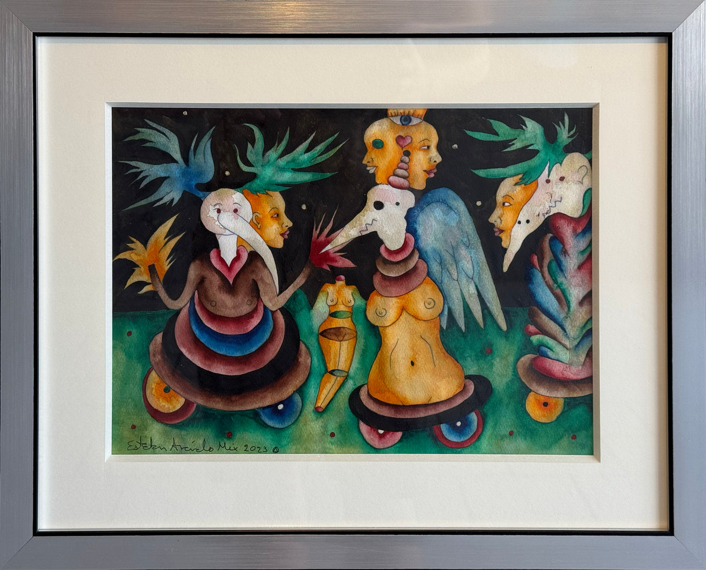 Esteban Arévalo - El sueño de Alicia / Acuarela sobre papel - 22 x 33 cm