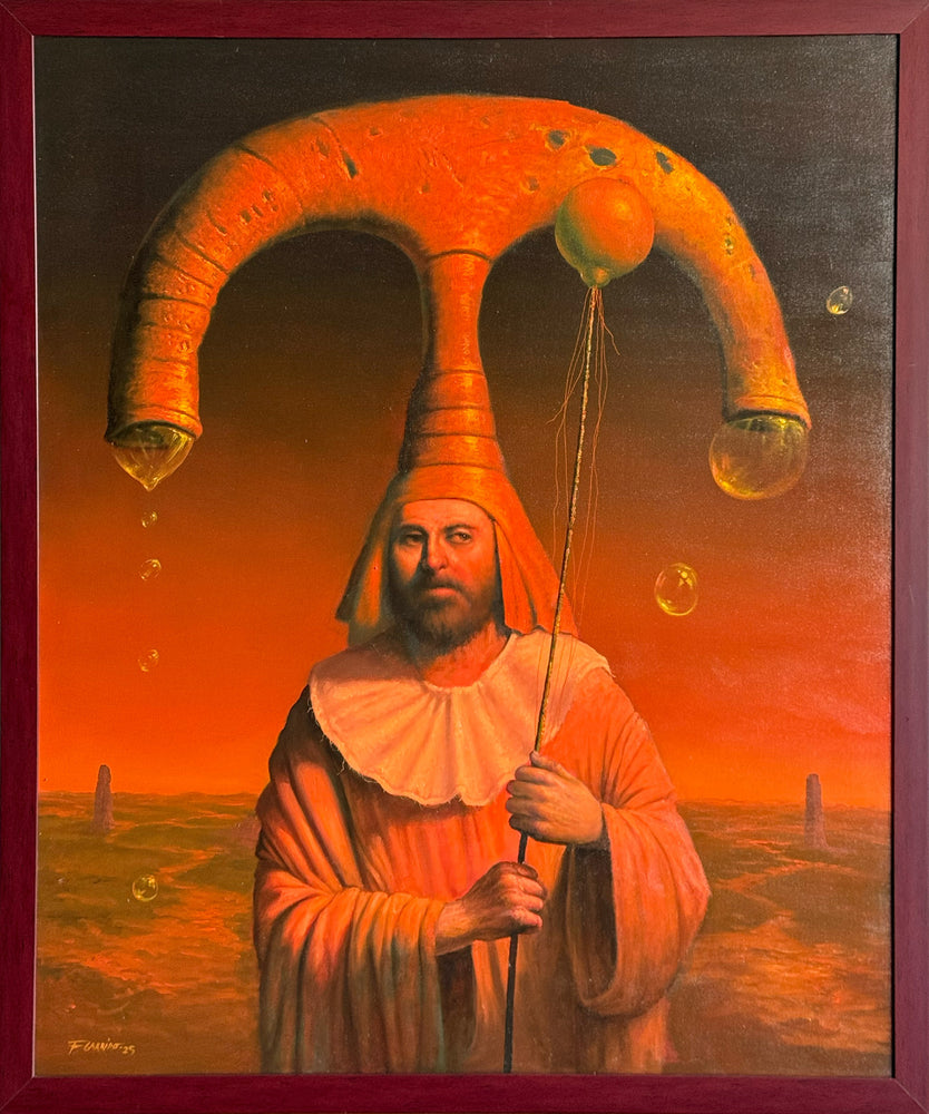 Fernando Garrido – En Busca de la Ciudad del Sol Poniente / Óleo sobre tela – 100 x 120 cm – 1/1