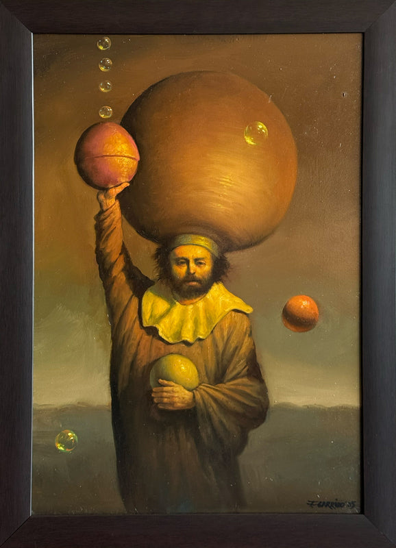 Fernando Garrido – Lanzador de Bolas / Óleo sobre mdf – 42 x 61 cm – 1/1