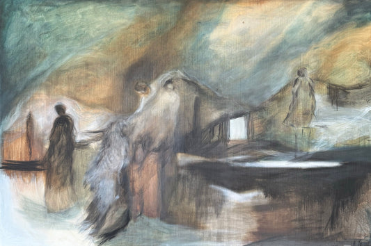 Ana Luisa Rebora - El otro lado / Oleo sobre tela - 160 X 130 cm